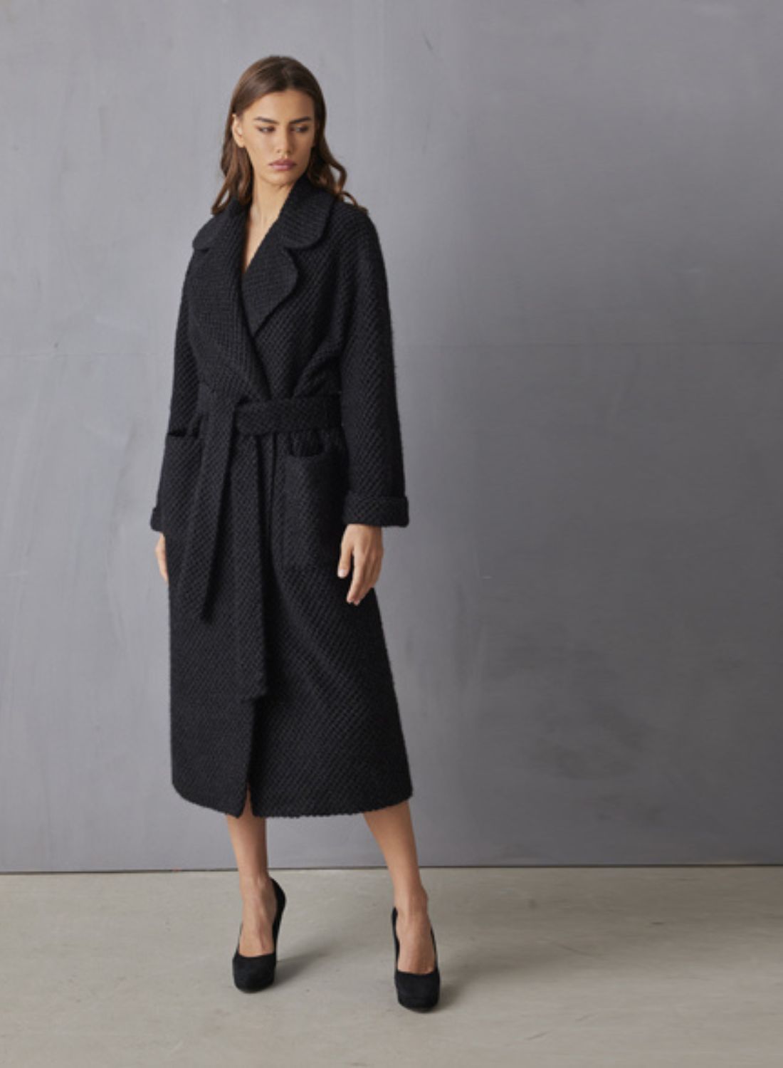 Frances, long coat