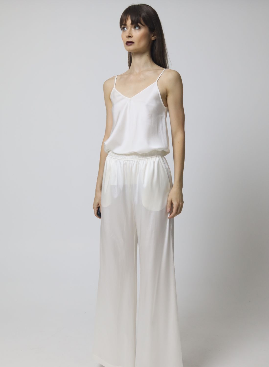 Catrin Silk Spaghetti Top