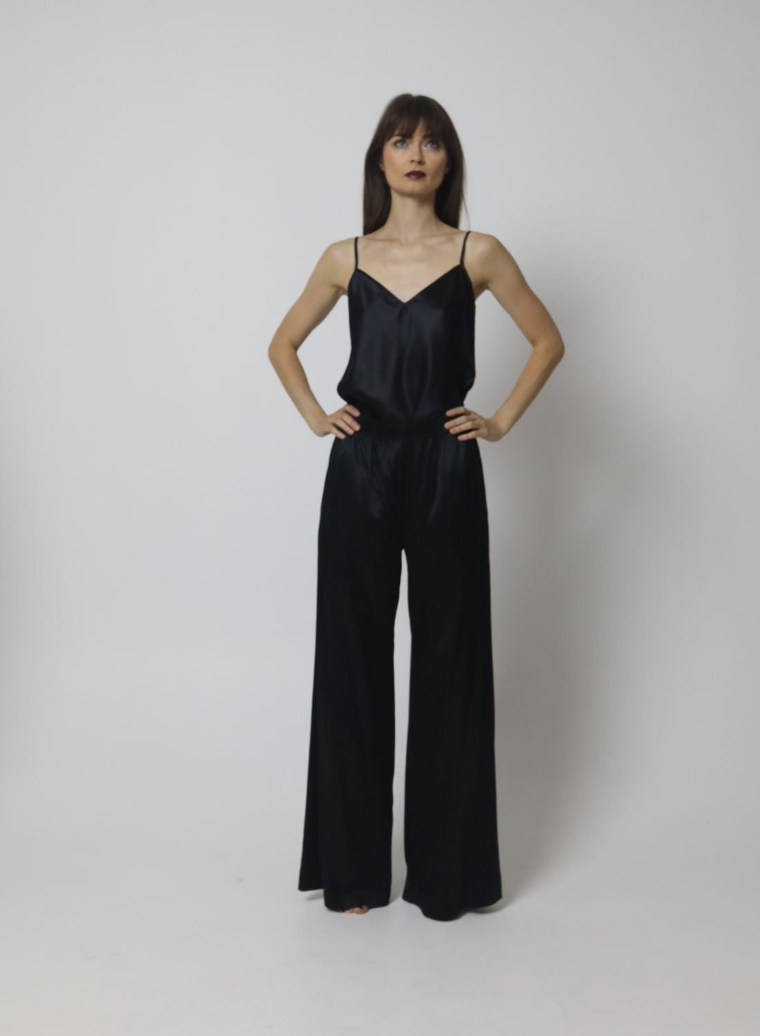 Catrin Silk Spaghetti Top