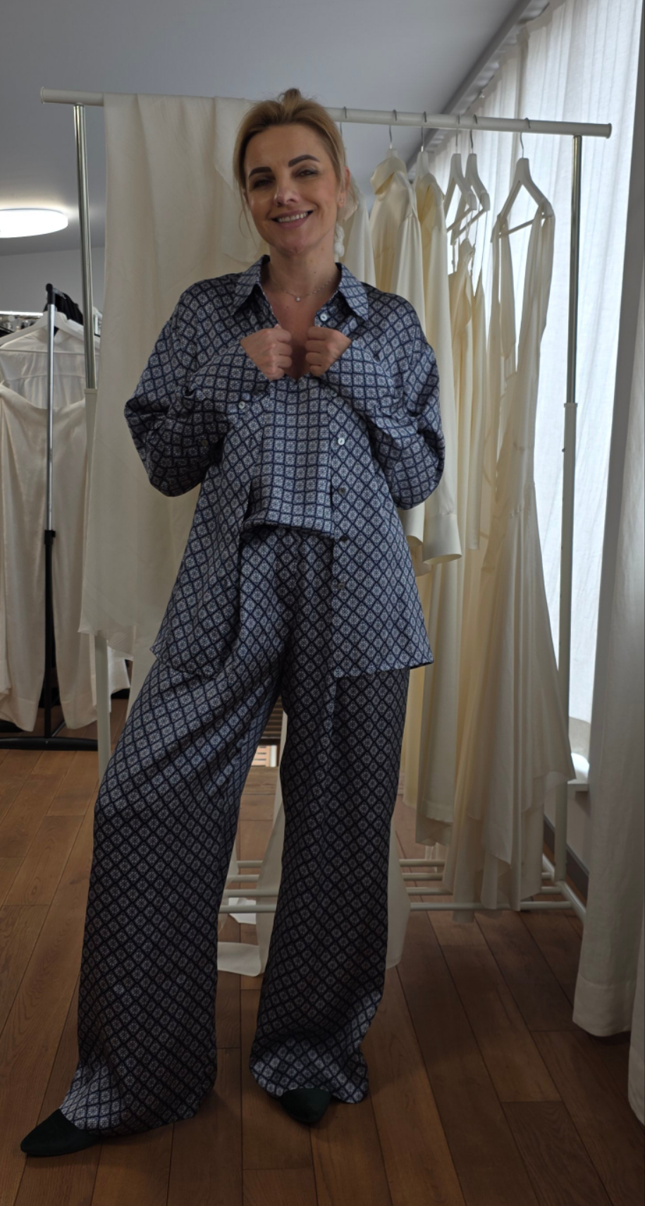 Diana wide lag pants
