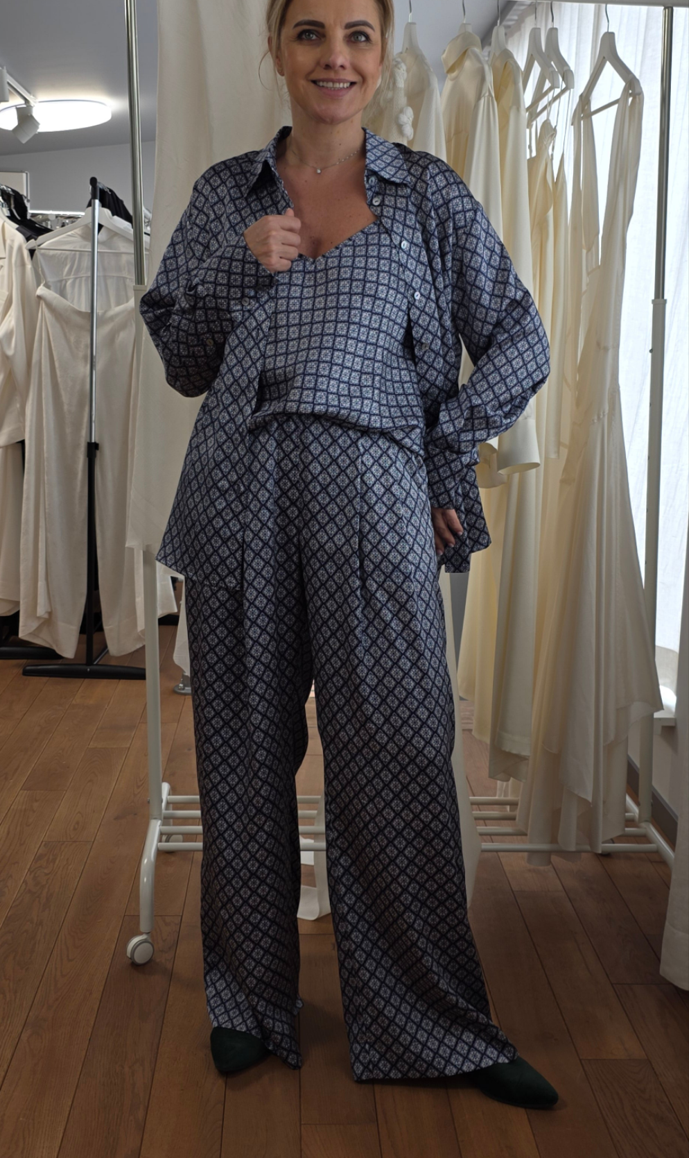 Diana wide lag pants