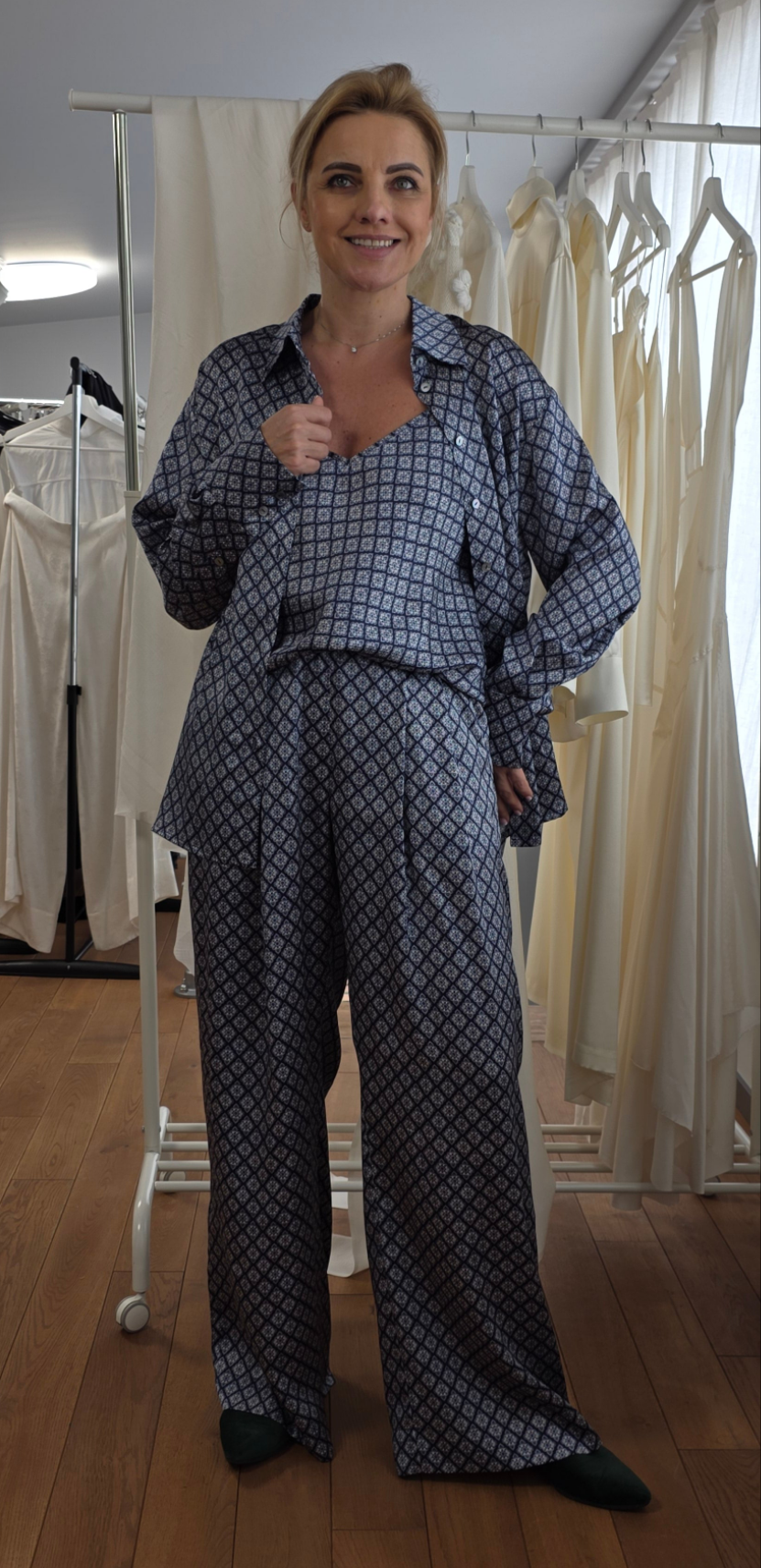 Diana wide lag pants