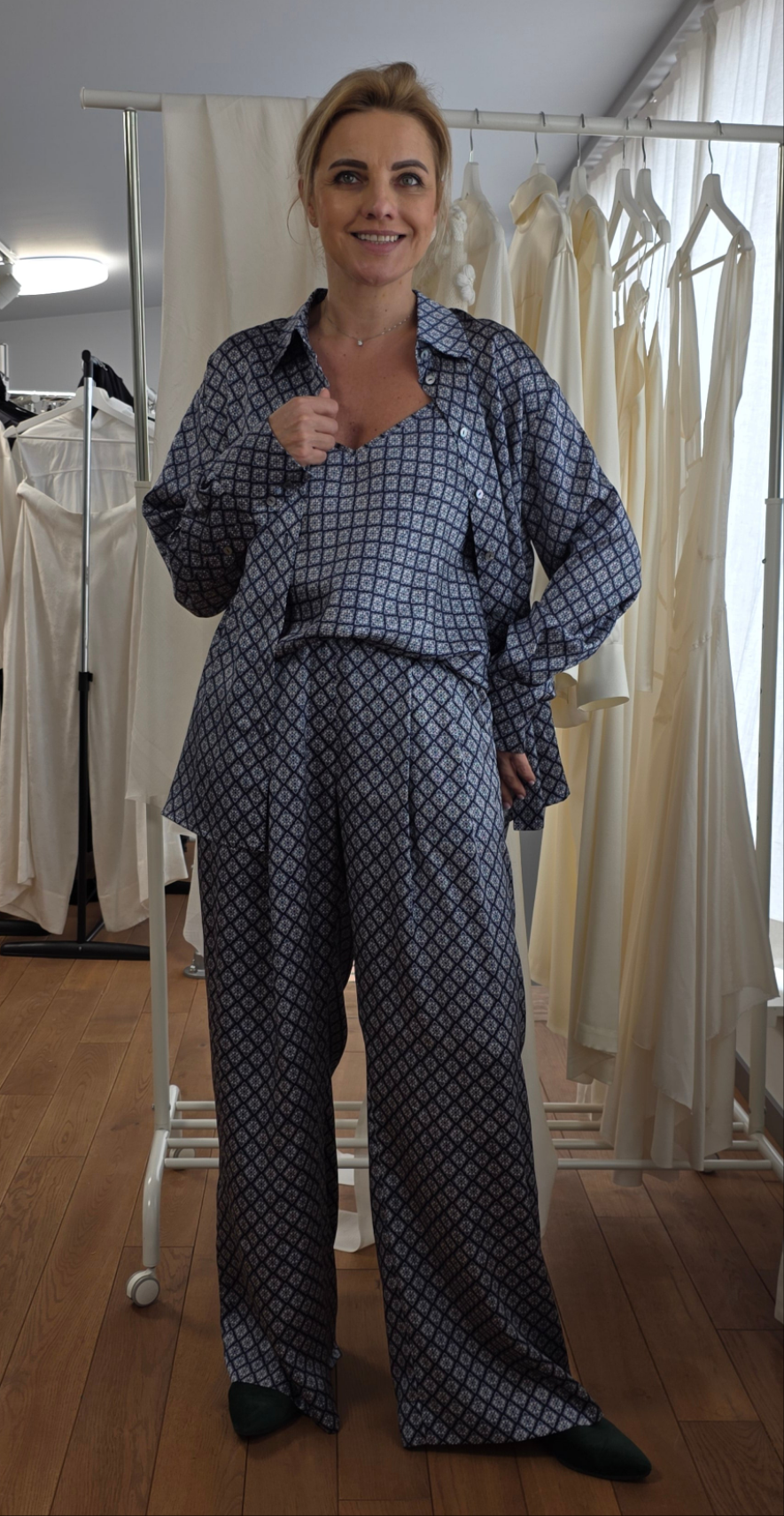 Diana wide lag pants