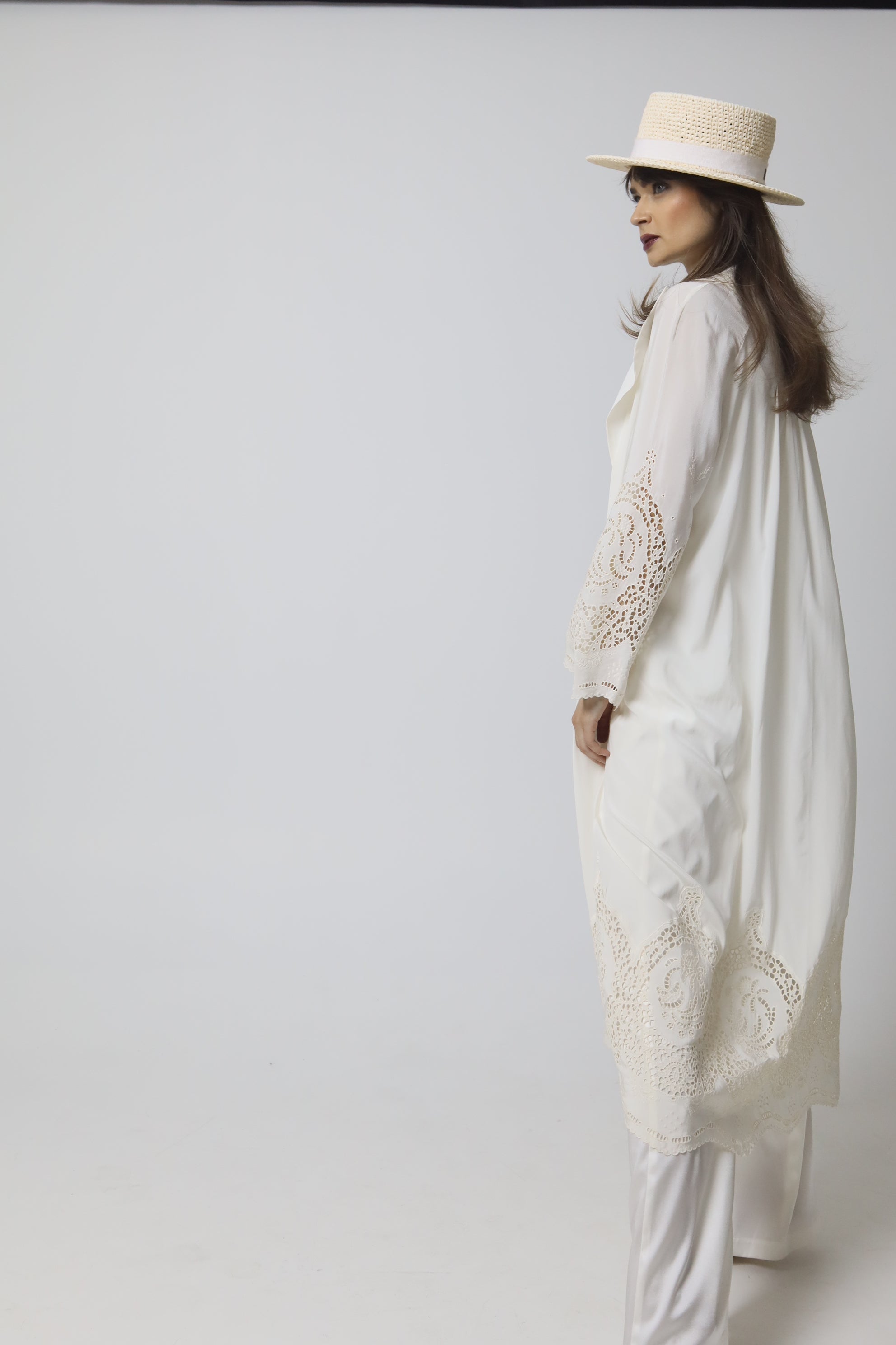 Long 100% Silk Cape "Cara Mia"