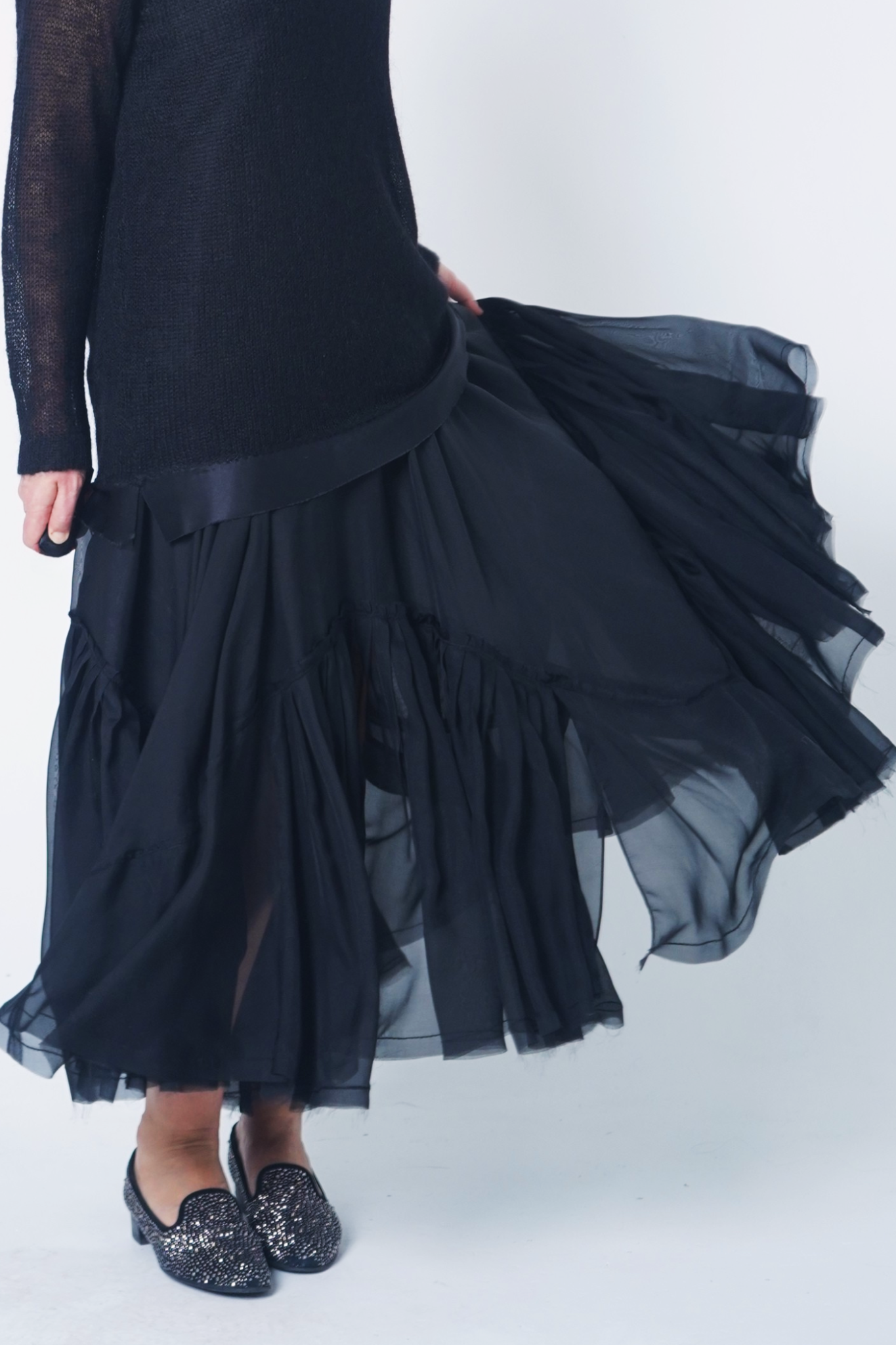 Piona silk skirt