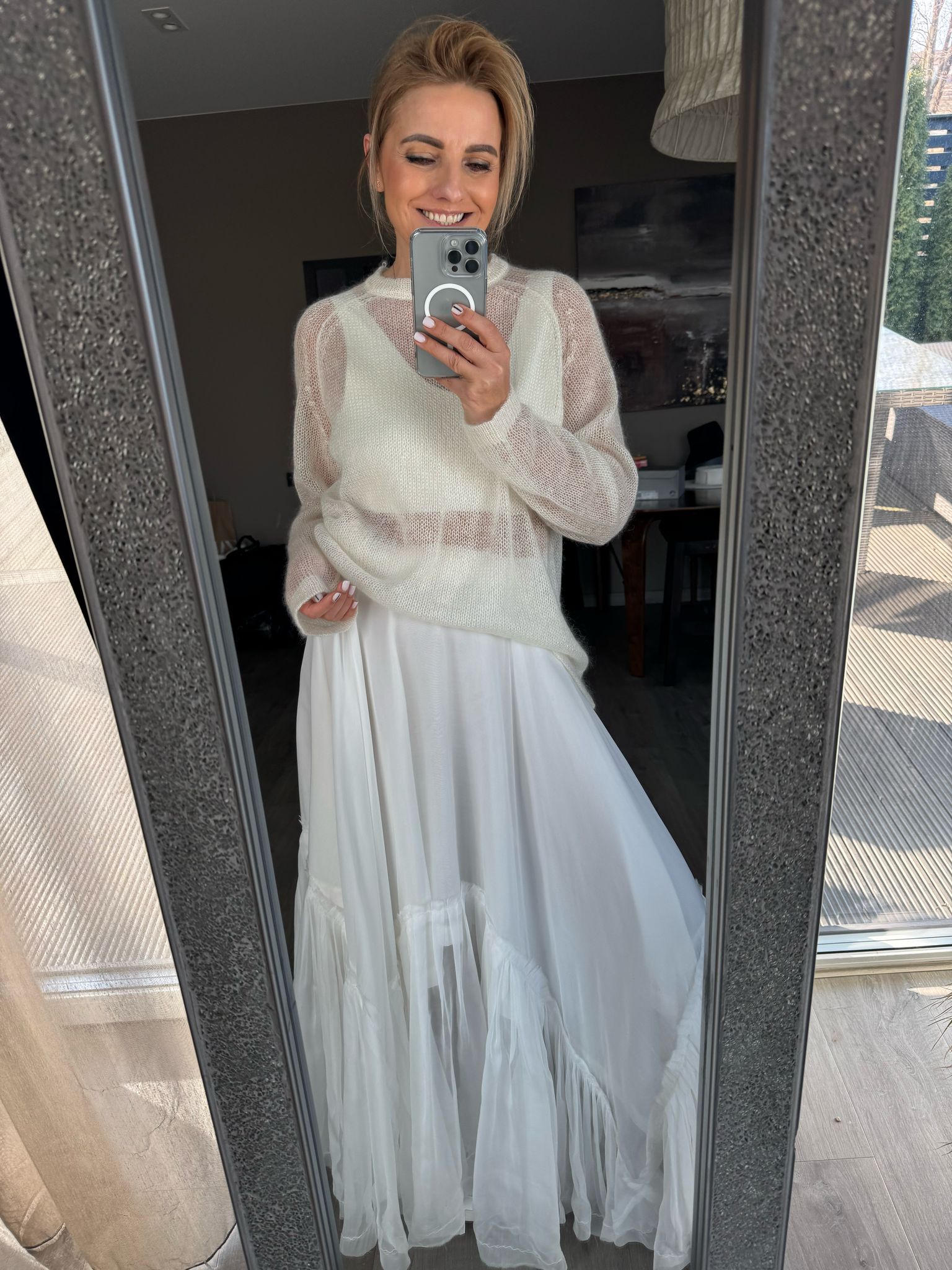 Piona silk skirt
