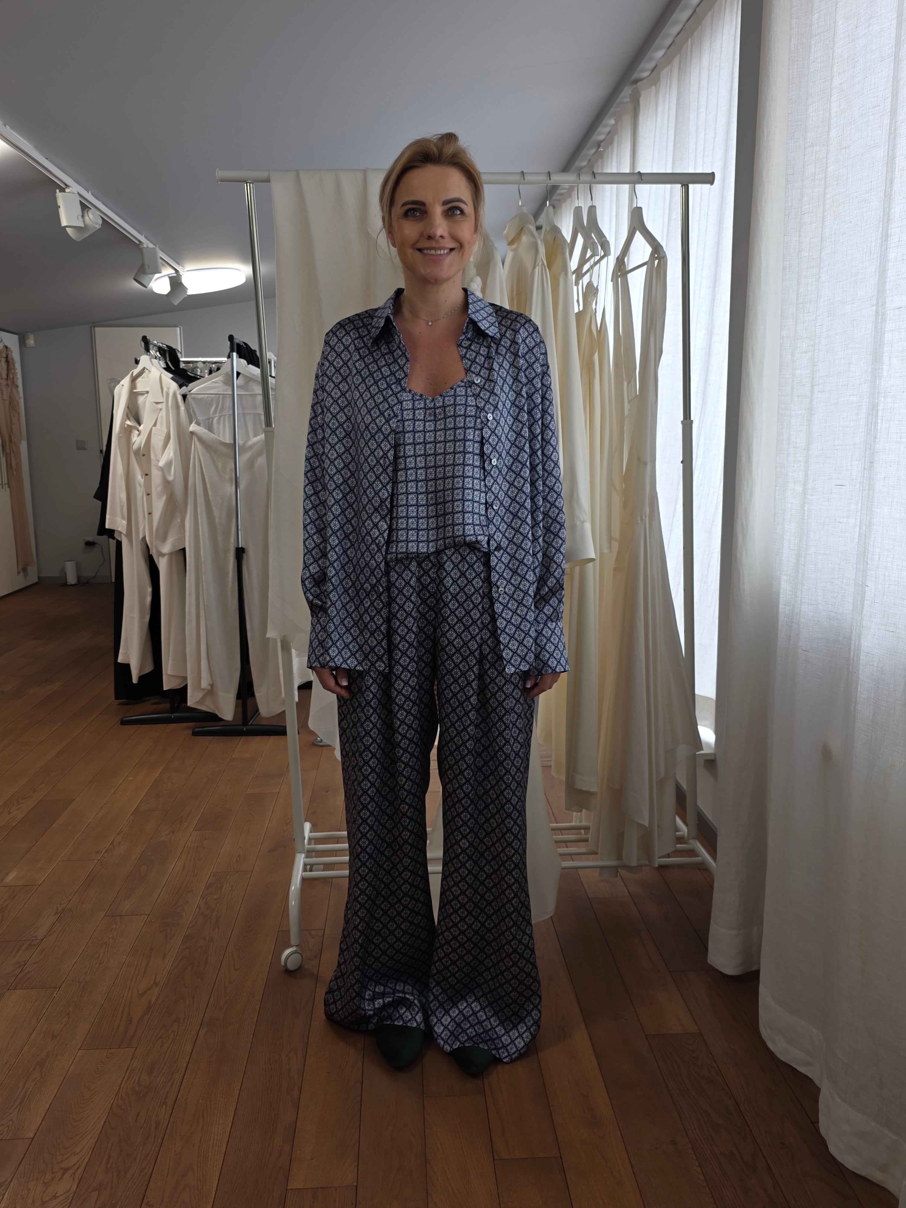 Diana wide lag pants