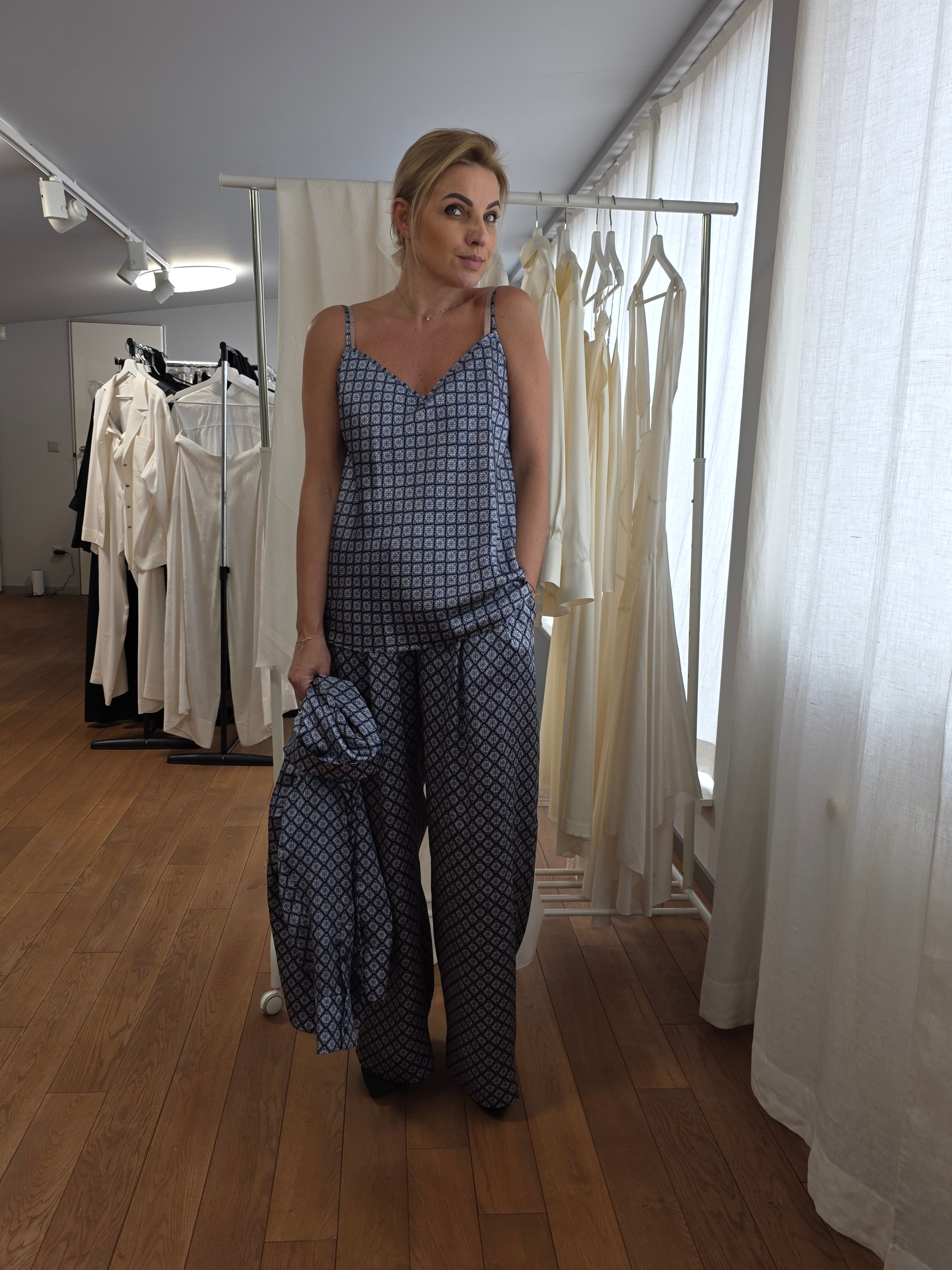 Diana wide lag pants