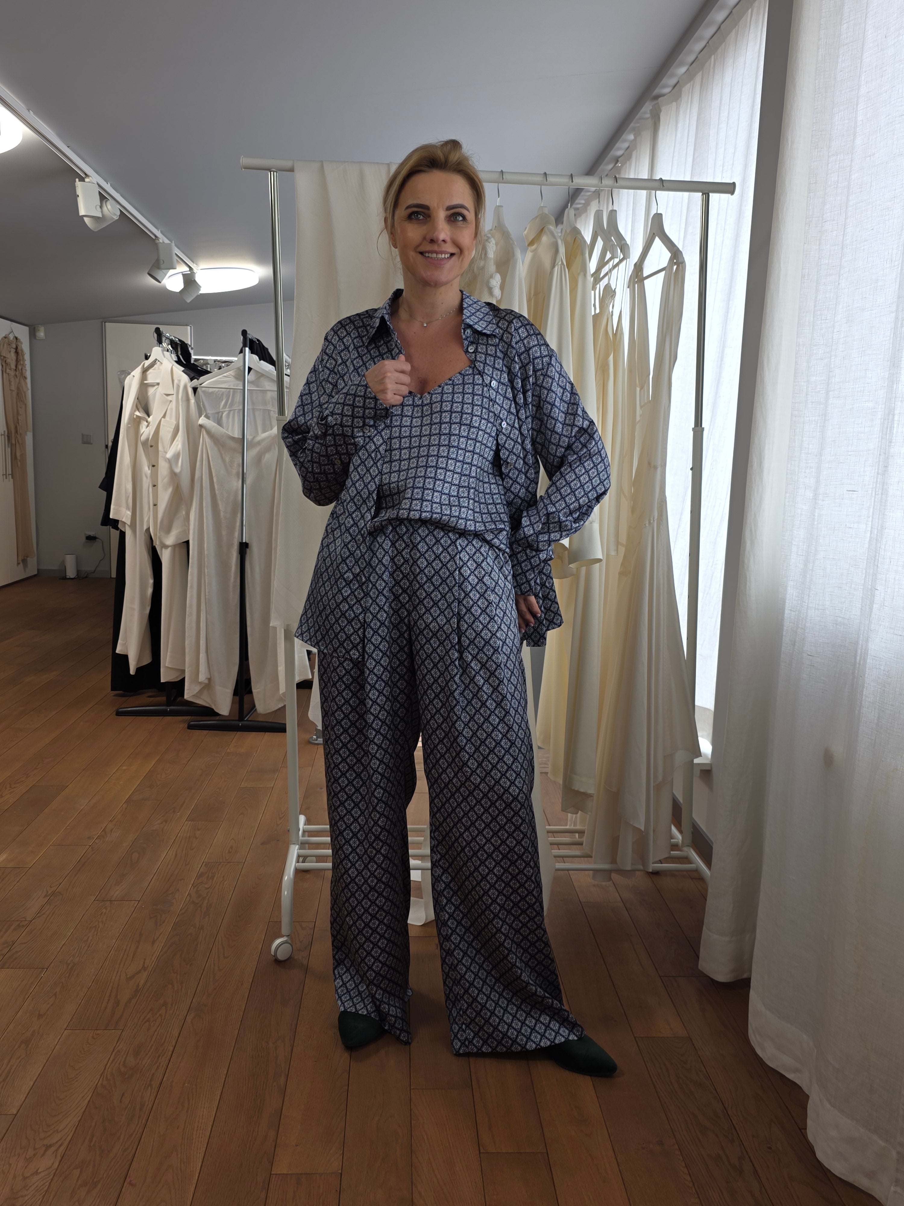 Diana wide lag pants