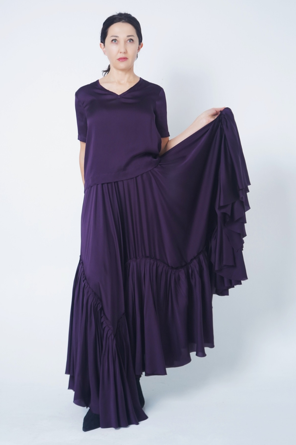 Piona silk skirt