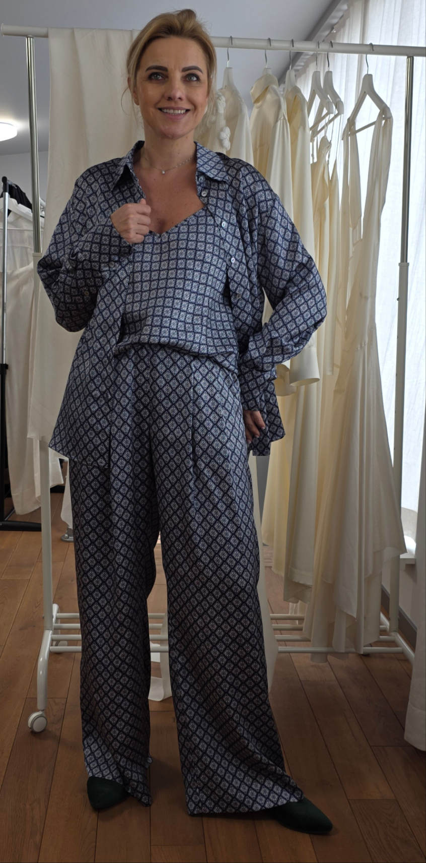 Diana wide lag pants